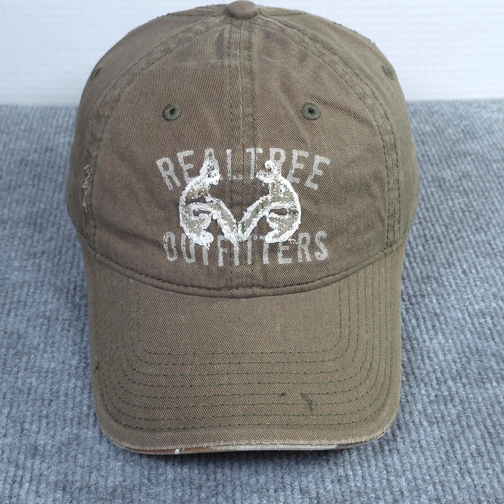 Realtree Outfitters Hat Cap Strap Back One Size Mens Brown Hunting Camo Outdoors